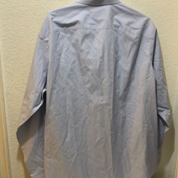 UNTUCKit Long Sleeve Button Up Shirt wrinkle free 100% Cotton Blue Mens XL - Picture 4 of 7